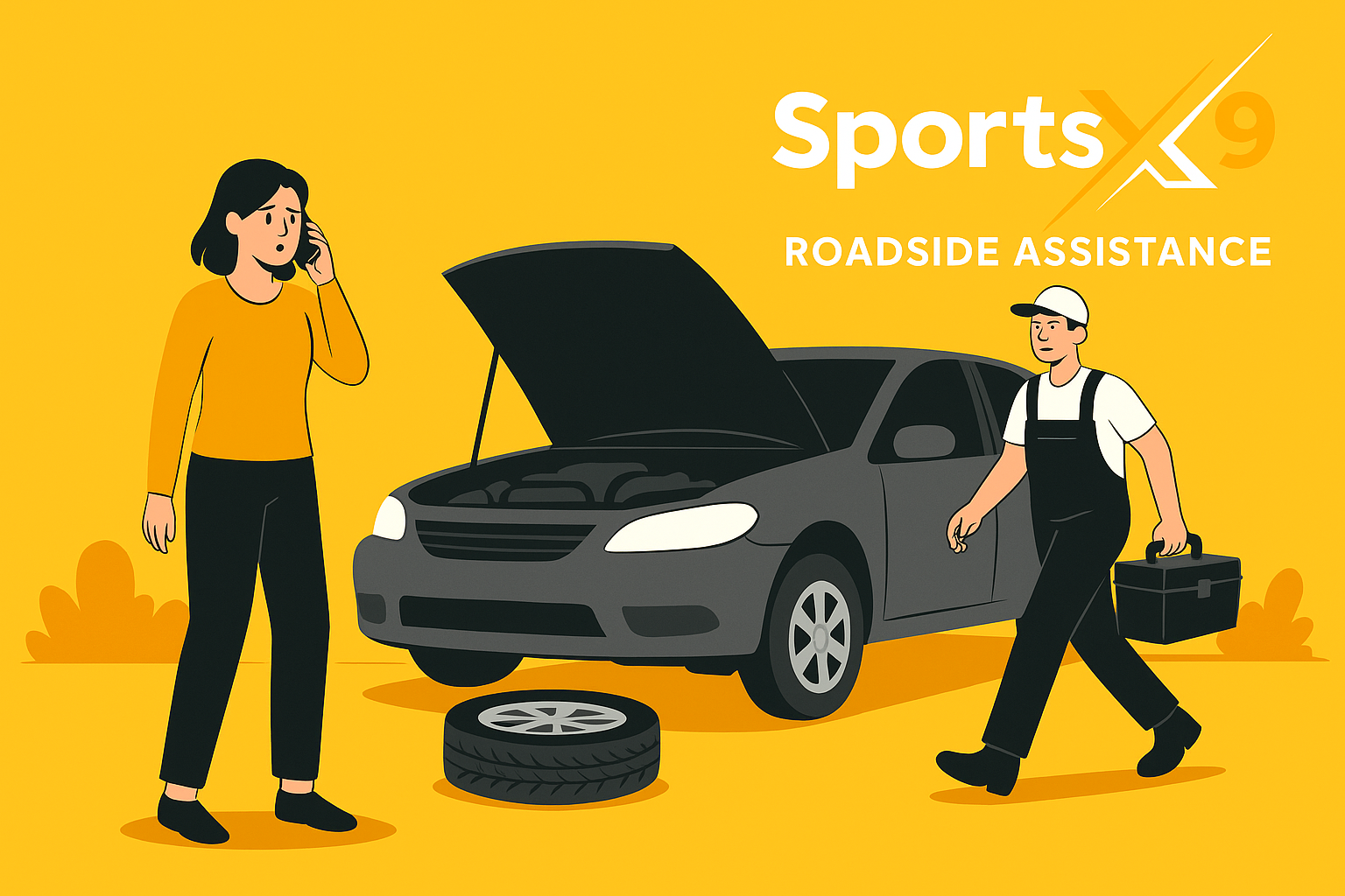 Sports X 9 Roadside Assistance Hero Image